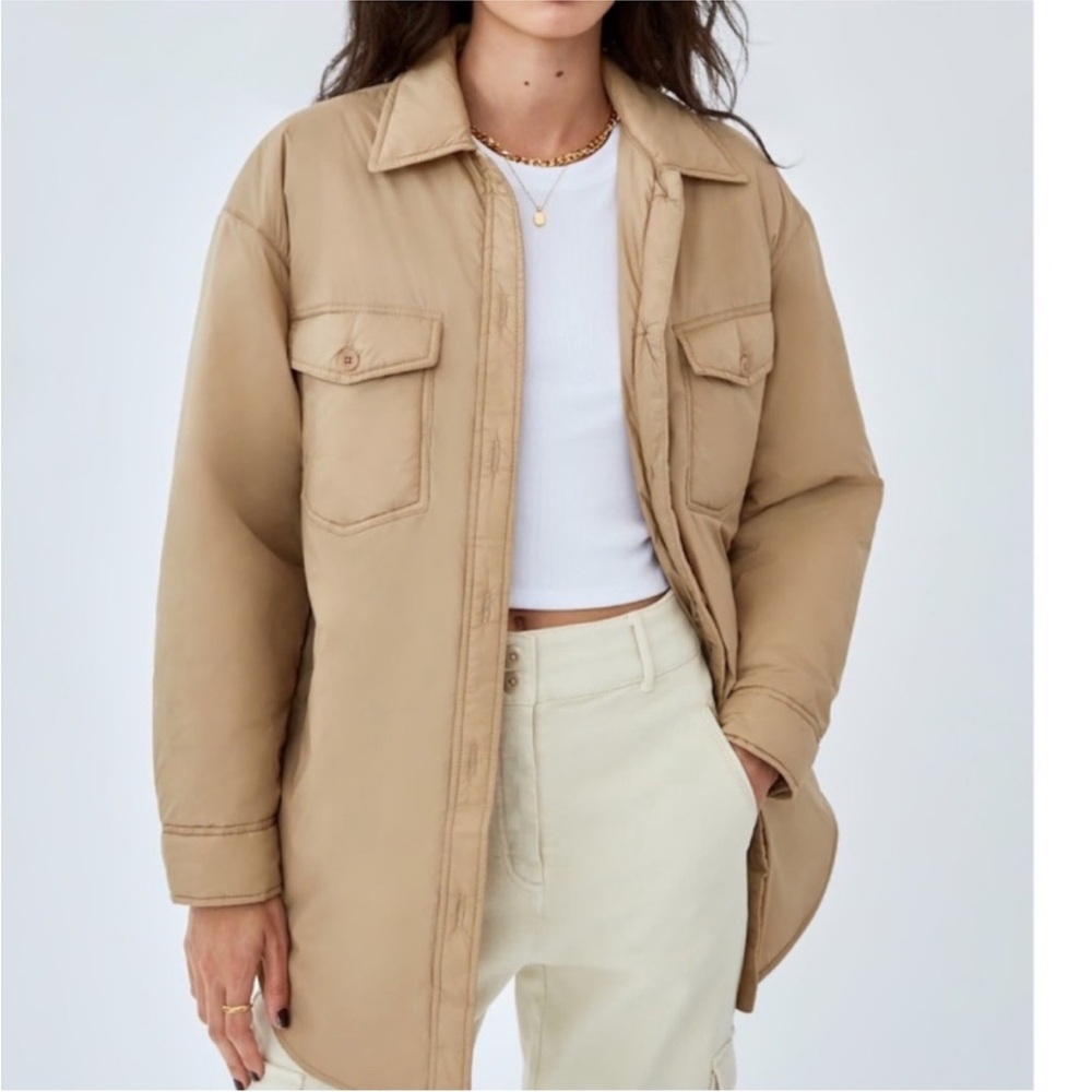 Aritzia Ganna Insulated Shirt Jacket